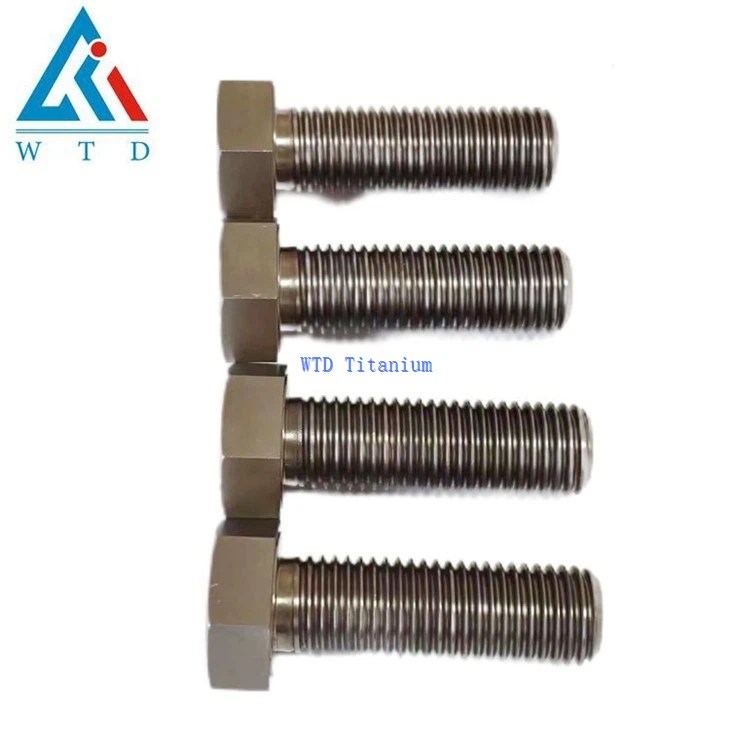 GR2 Titanium hex bolts M24
